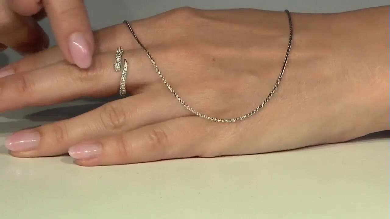 Video Anillo en plata con Marcasita