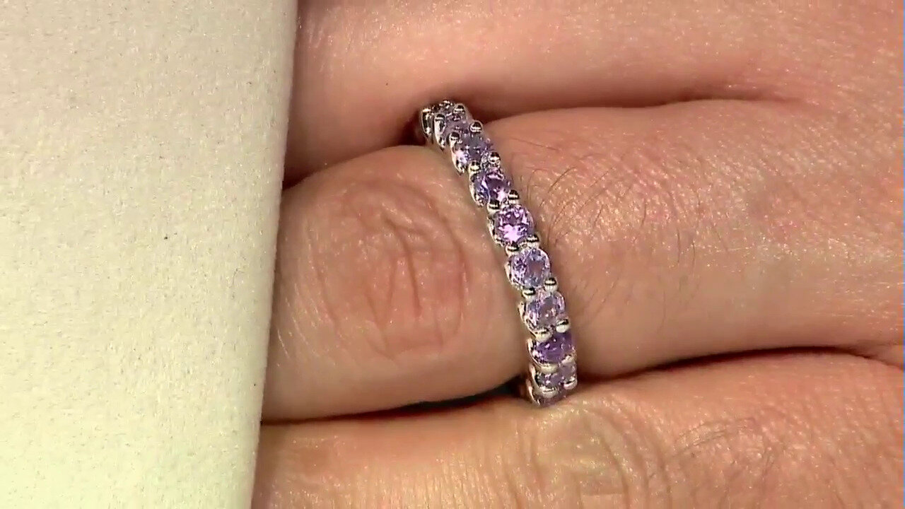 Video Amethyst Silver Ring