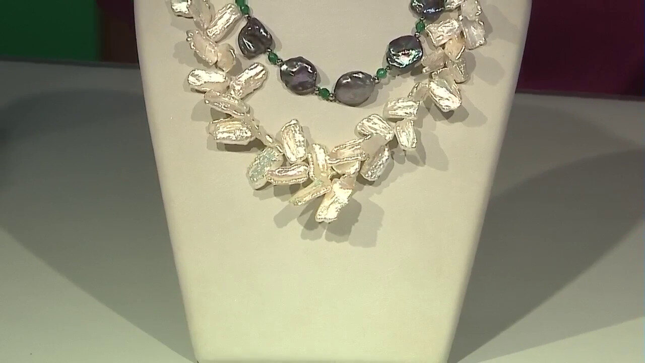 Video Keshi pearl Silver Necklace (TPC)