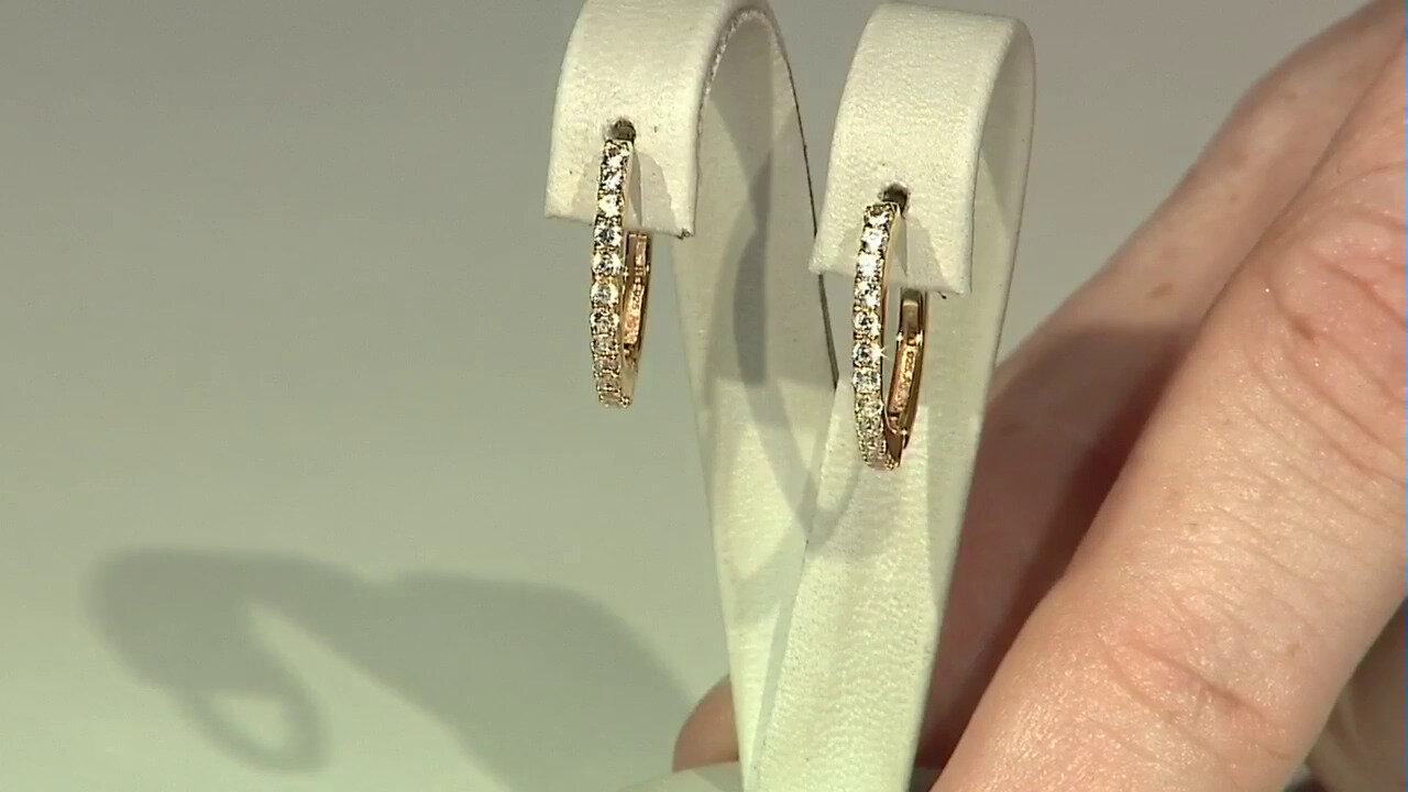 Video Boucles d'oreilles en argent et Zircon