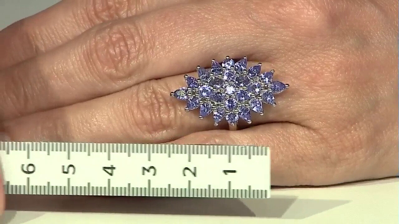 Video Tanzanite Silver Ring