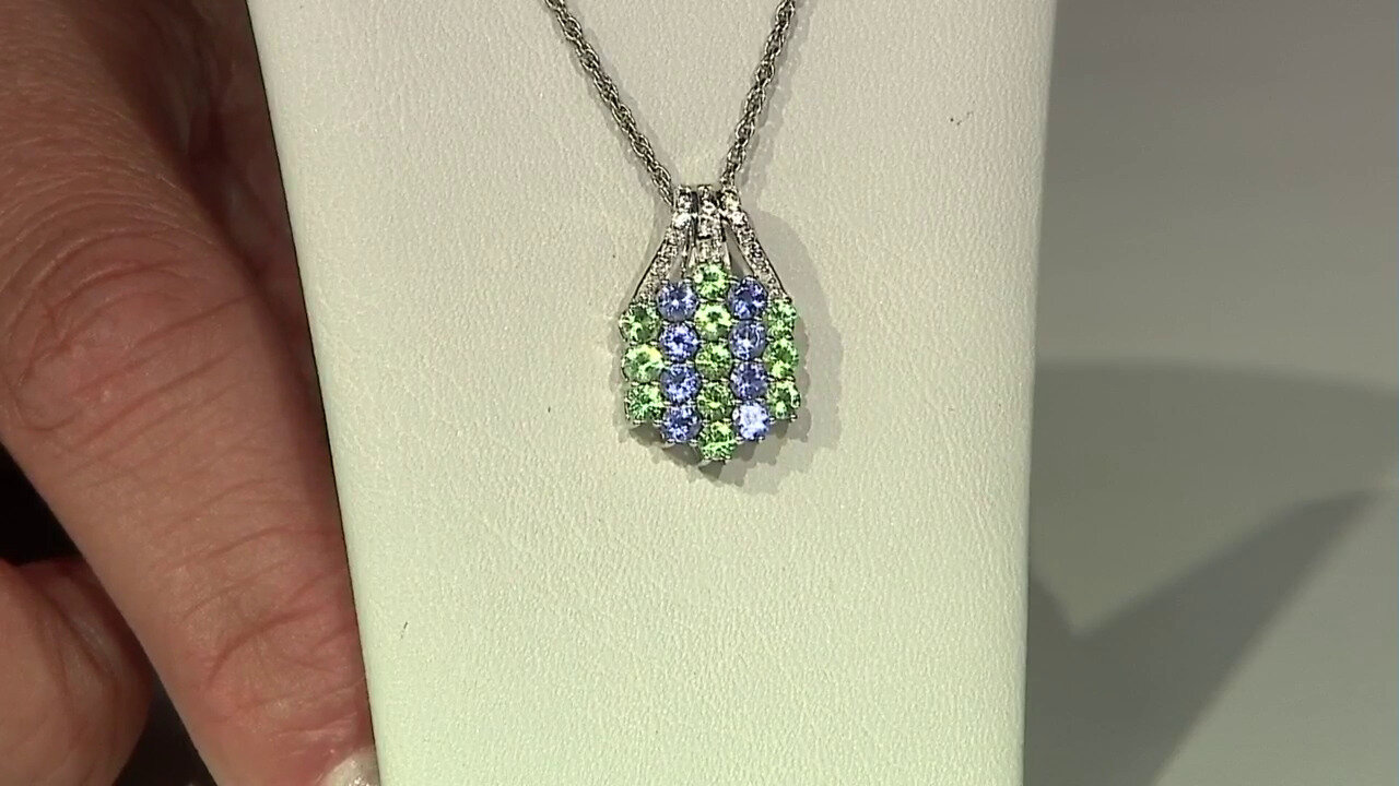 Video Tanzanite Silver Pendant