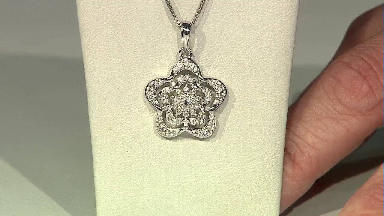 Video Zircon Silver Pendant