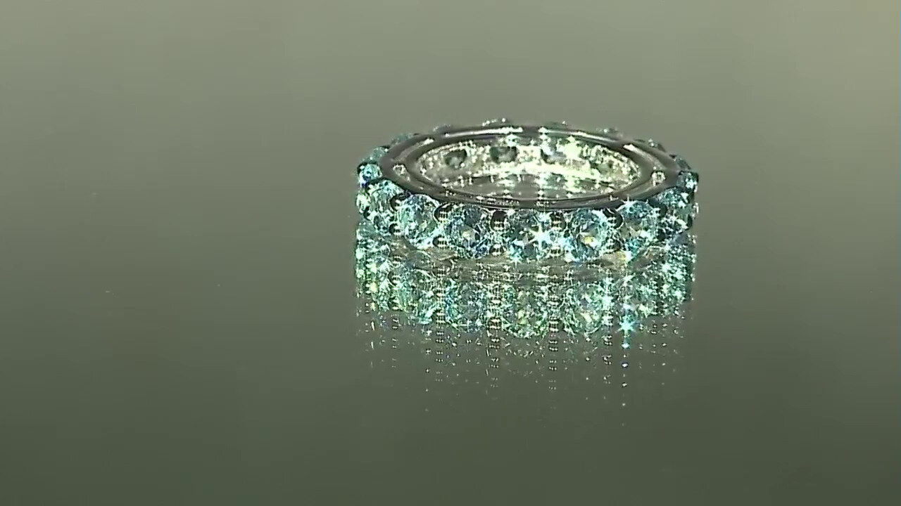 Video Sky Blue Topaz Silver Ring