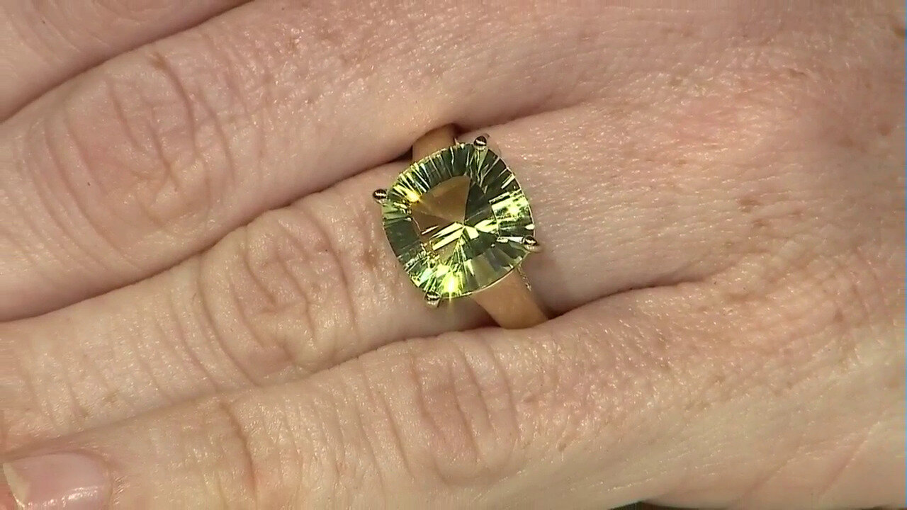 Video Anillo en plata con Quarzo limón