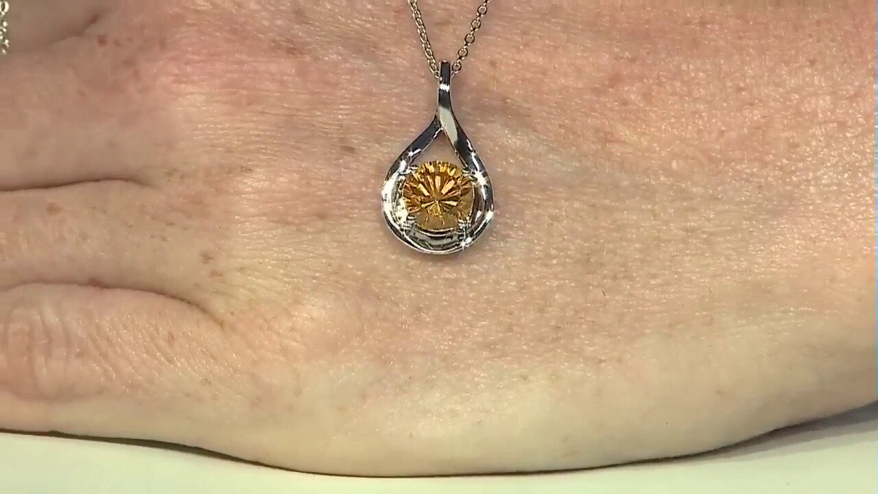 Video Citrine Silver Necklace