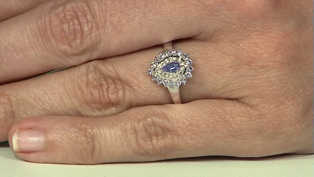 Video Tanzanite Silver Ring