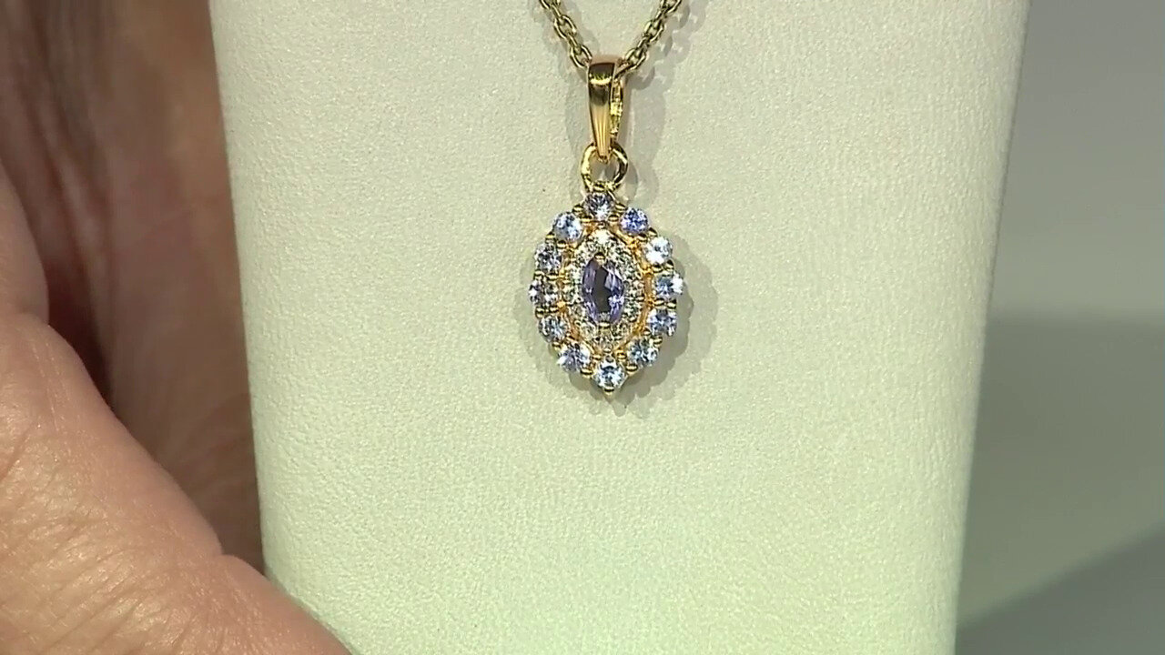 Video Tanzanite Silver Pendant