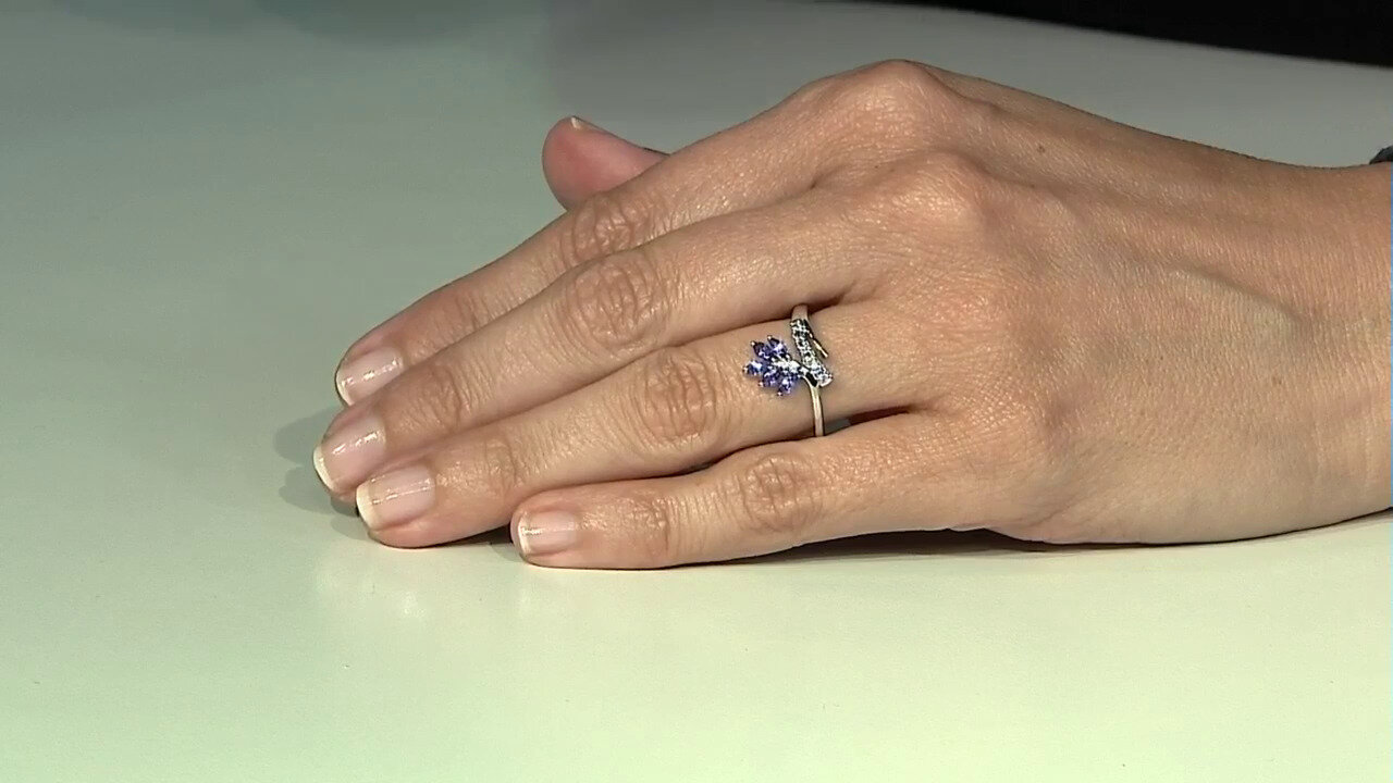 Video Bague en argent et Tanzanite