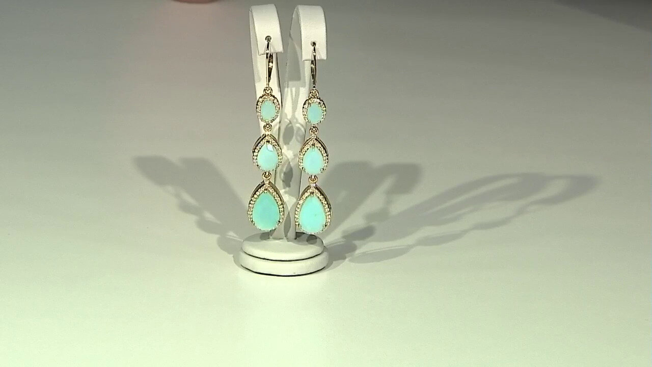 Video 18K Paraiba Opal Gold Earrings (AMAYANI)