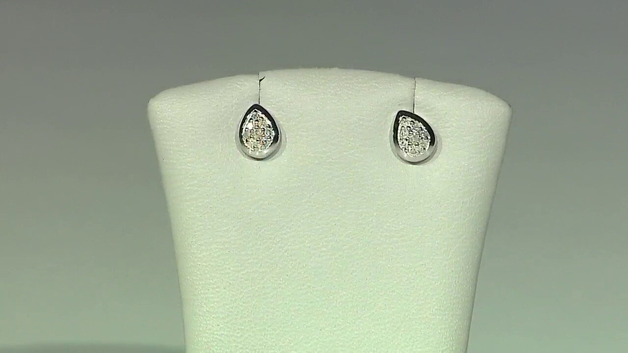 Video I2 (I) Diamond Silver Earrings