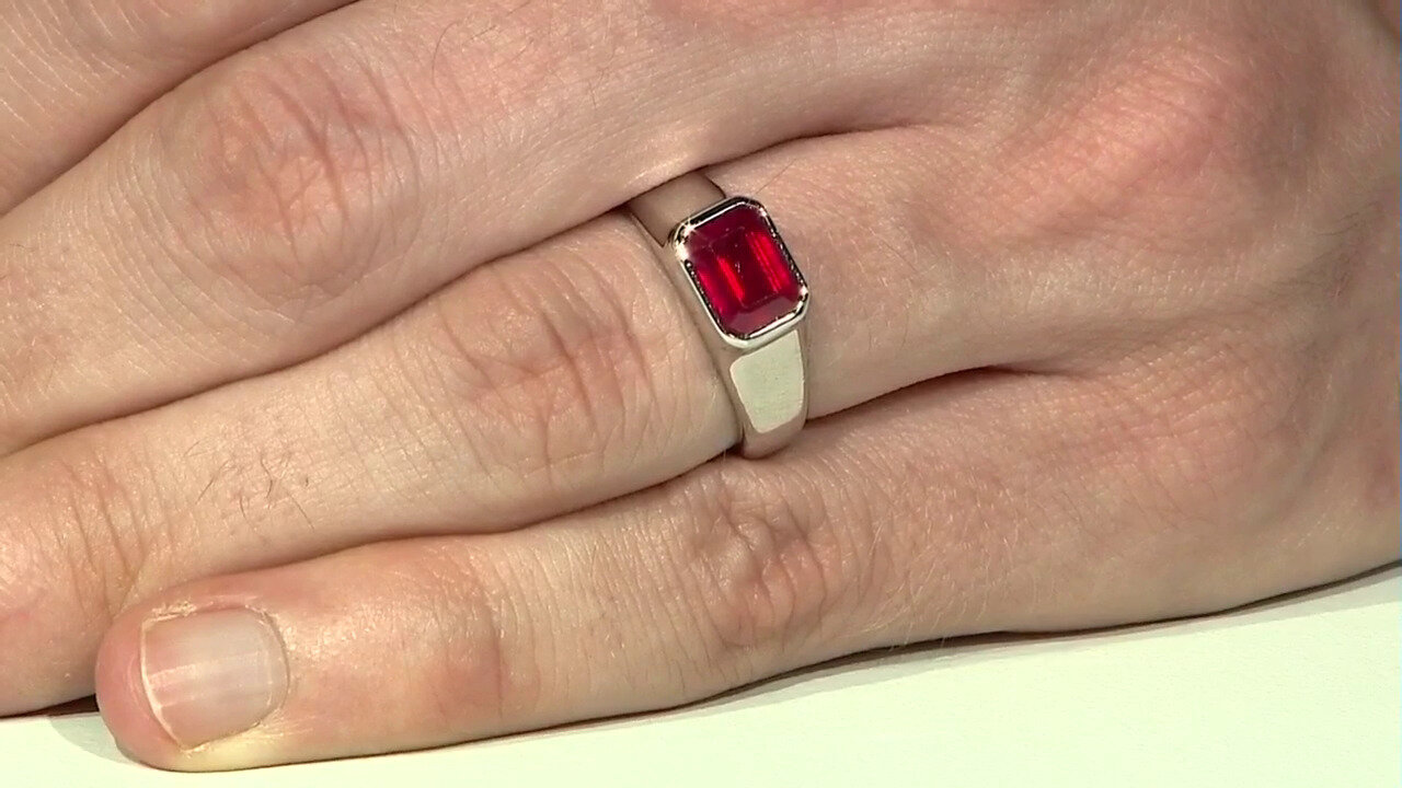 Video Bemainty Ruby Silver Ring