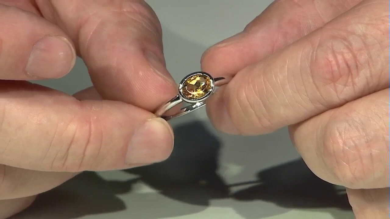 Video Anello in argento con Citrino