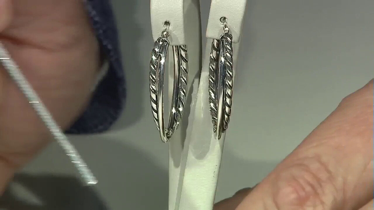 Video Boucles d'oreilles en argent