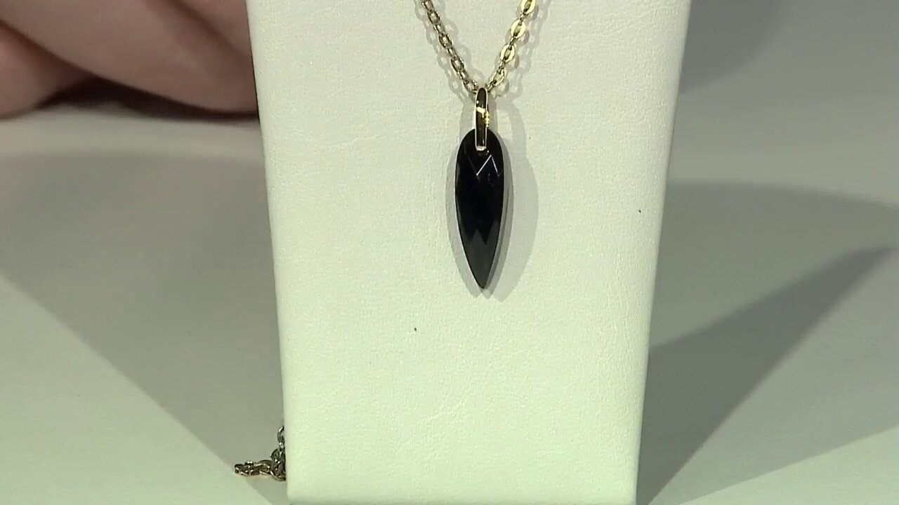 Video Black Spinel Silver Pendant