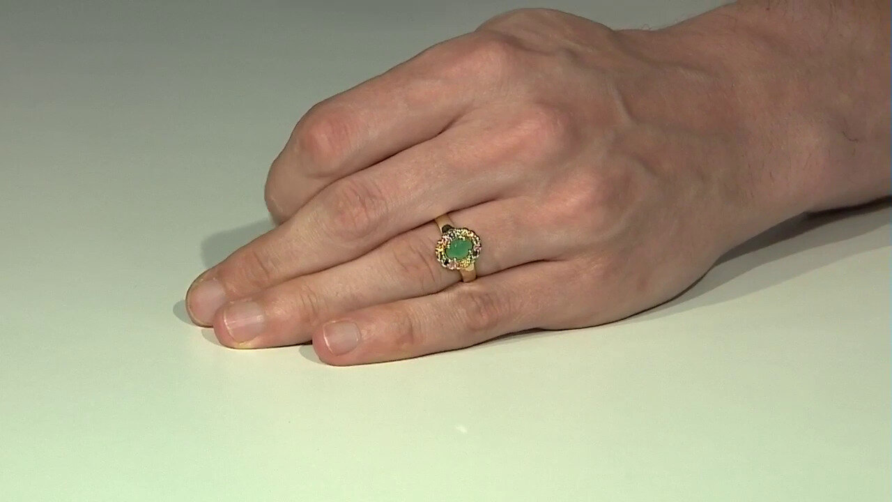 Video Socoto Emerald Silver Ring