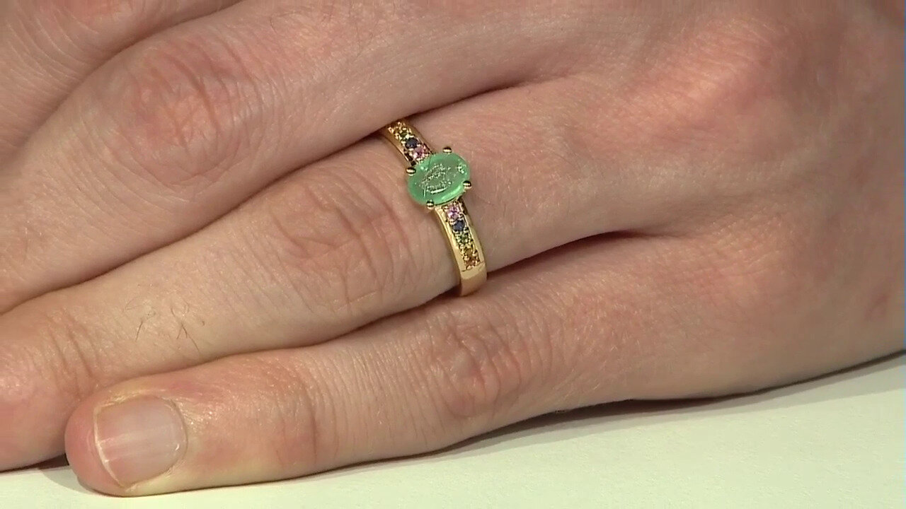 Video Socoto Emerald Silver Ring