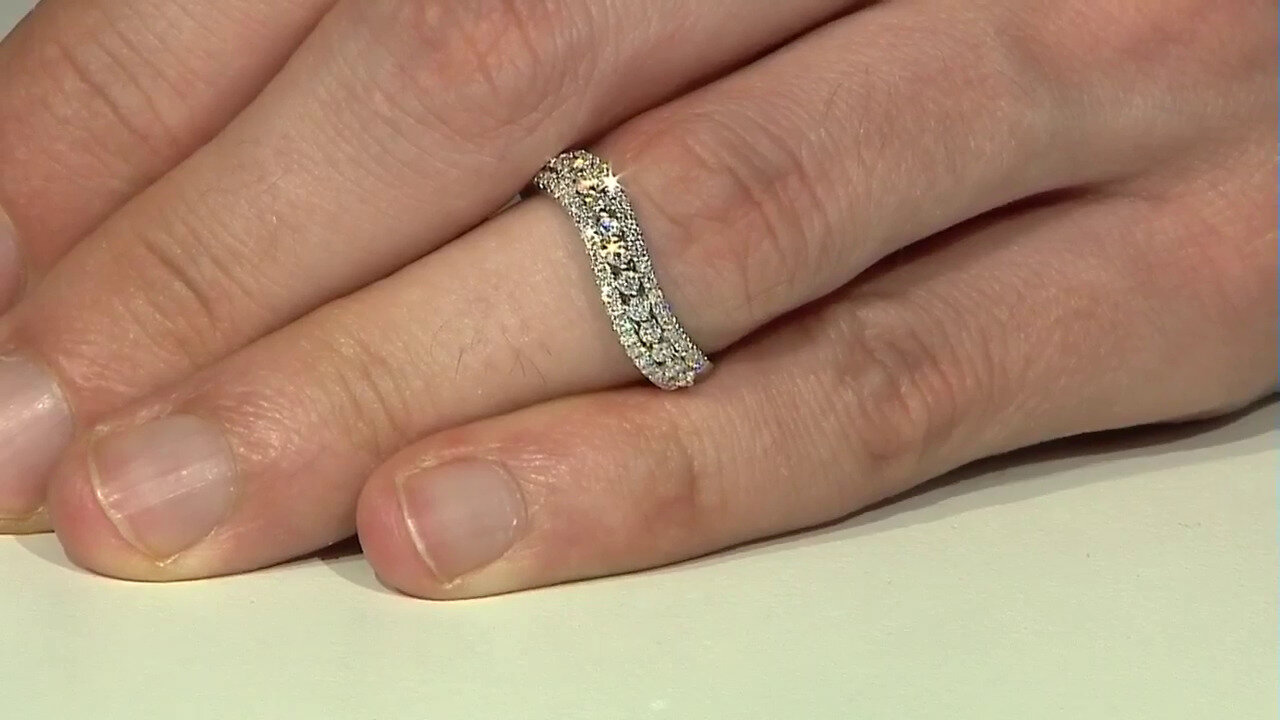 Video 18K SI2 (H) Diamond Gold Ring (CIRARI)