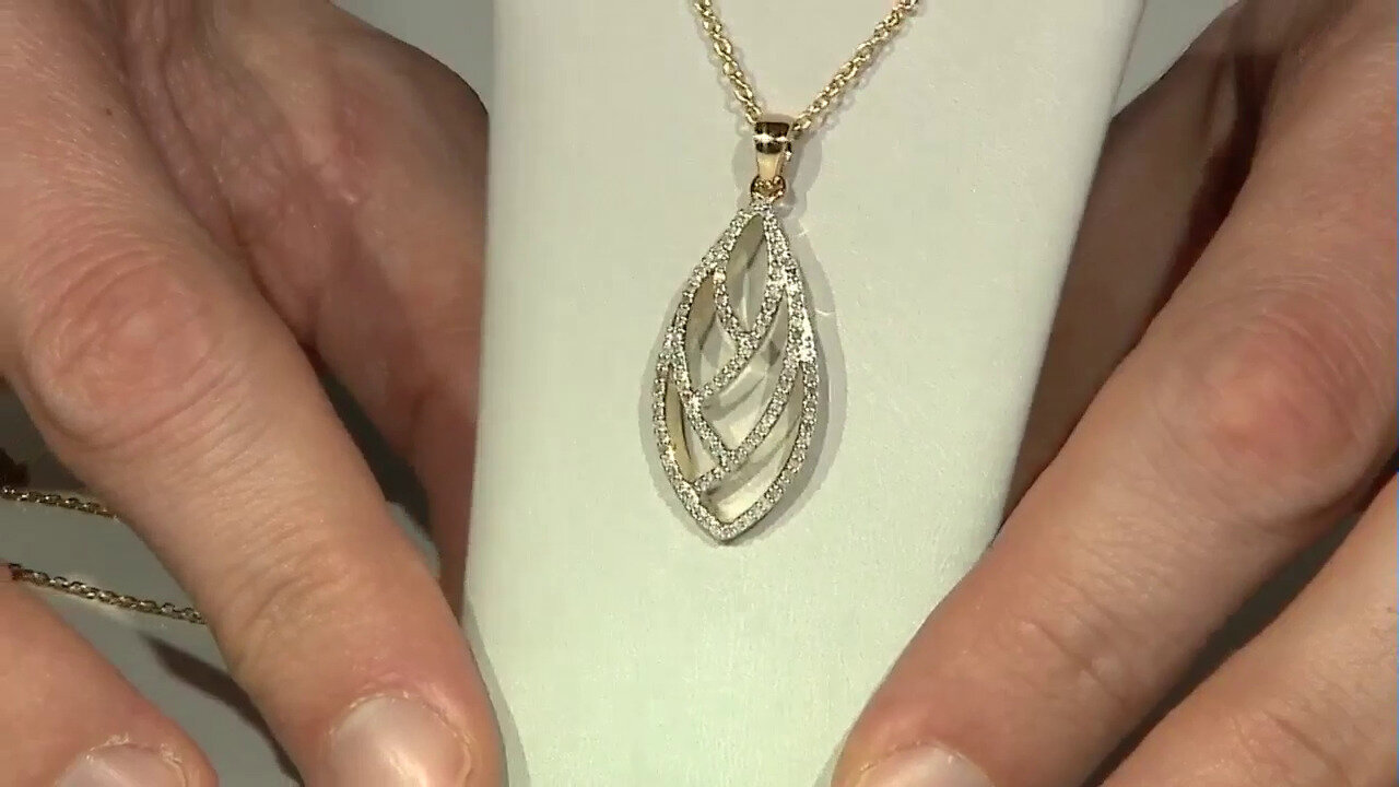 Video I2 (J) Diamond Silver Necklace