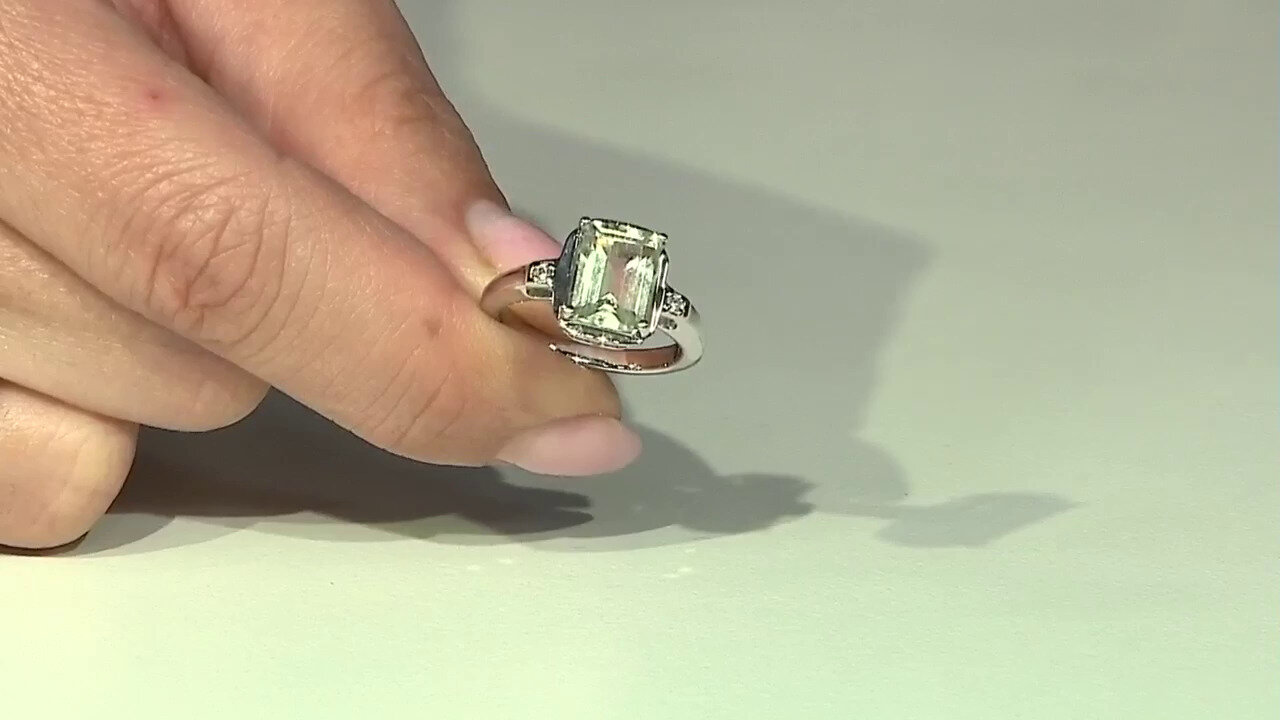 Video Bague en argent et Améthyste verte