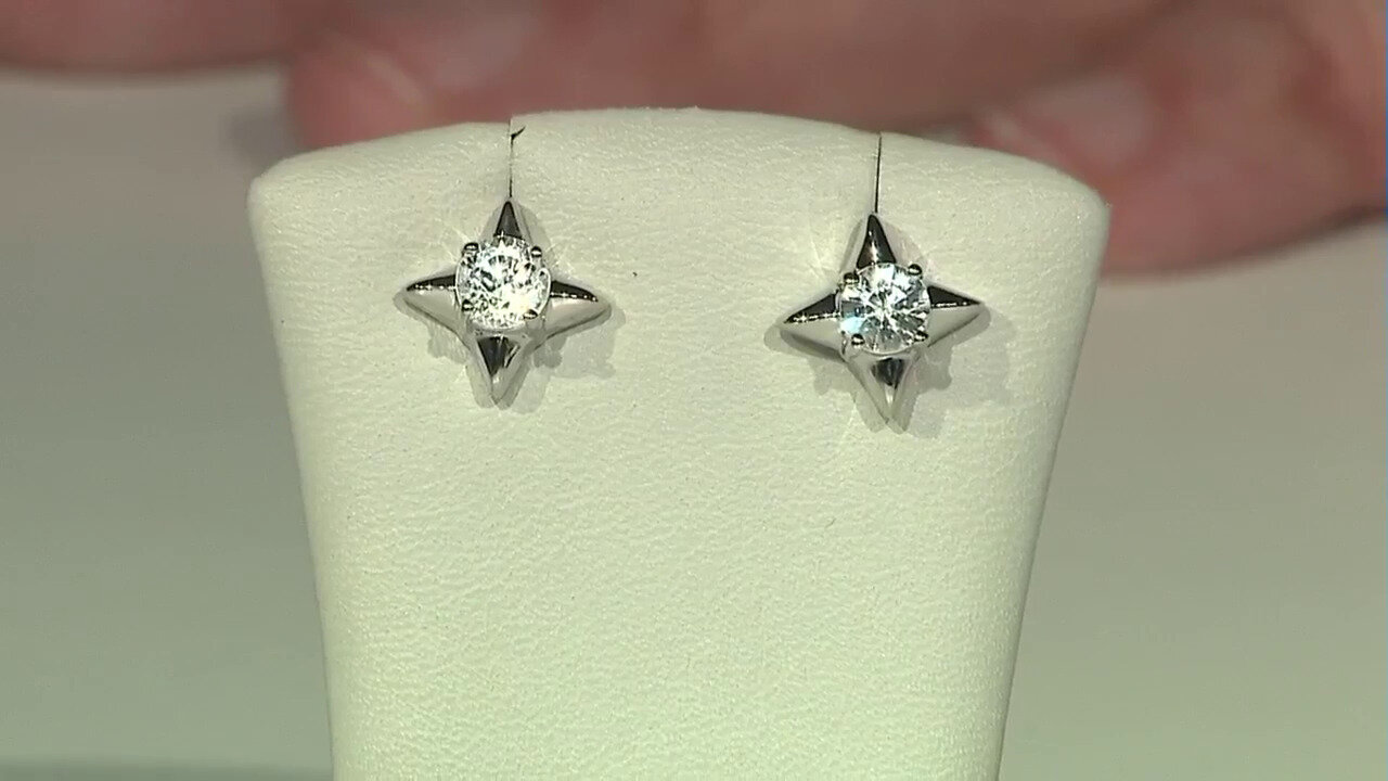 Video Pendientes en plata con Zircón