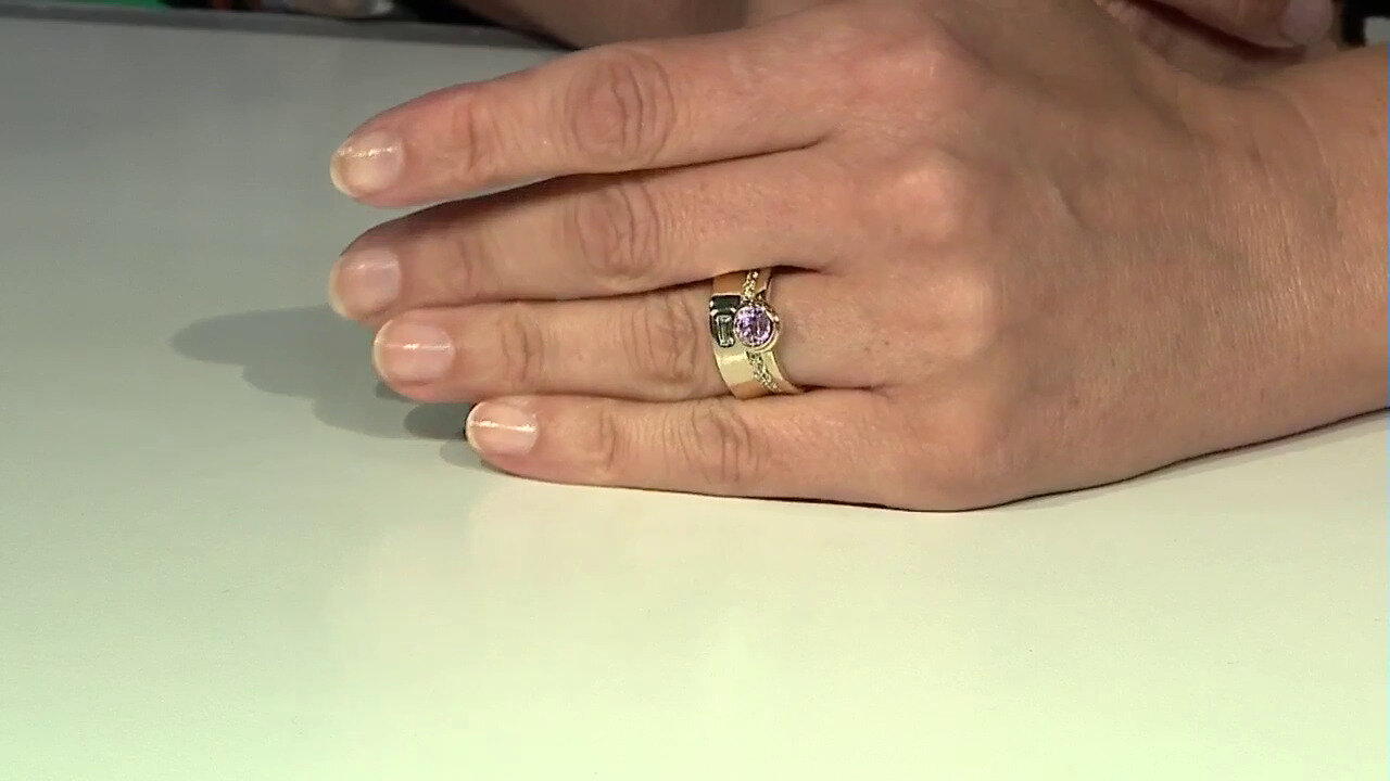 Video Anello in oro con Kunzite Patroke (Adela Gold)