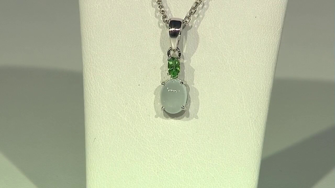 Video Pendentif en argent et Aigue-marine du Brésil