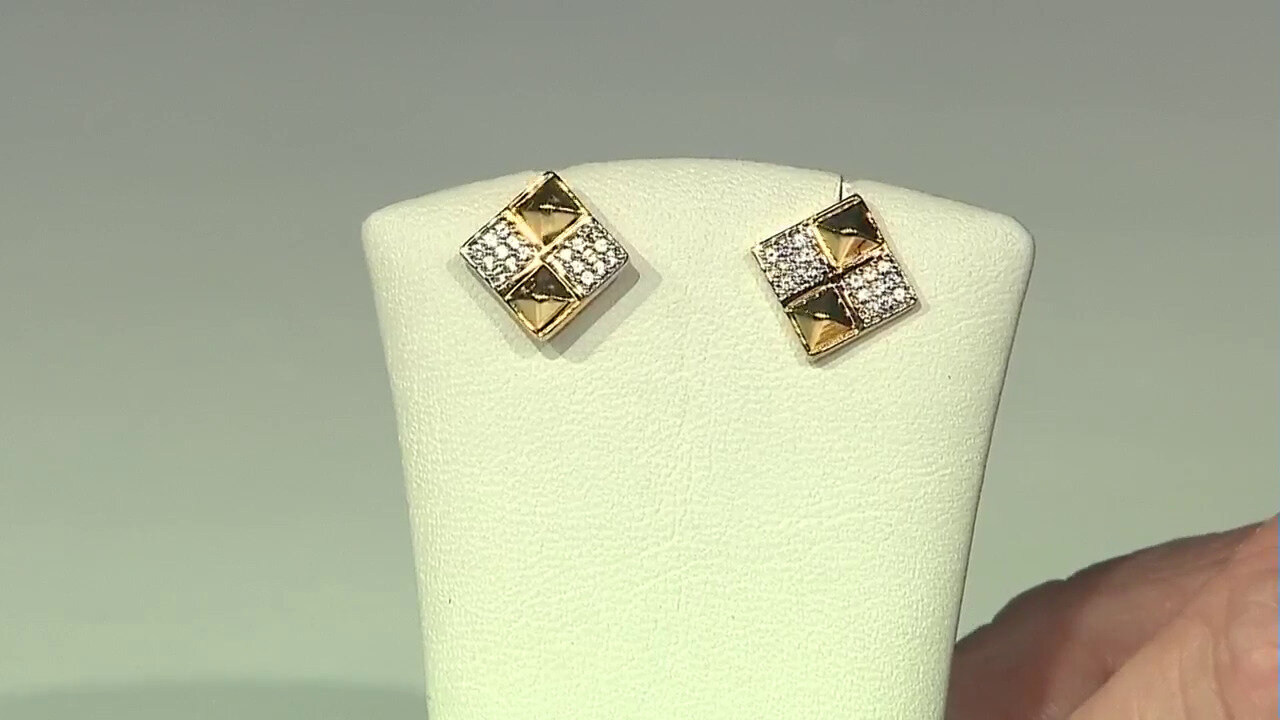 Video Zircon Silver Earrings