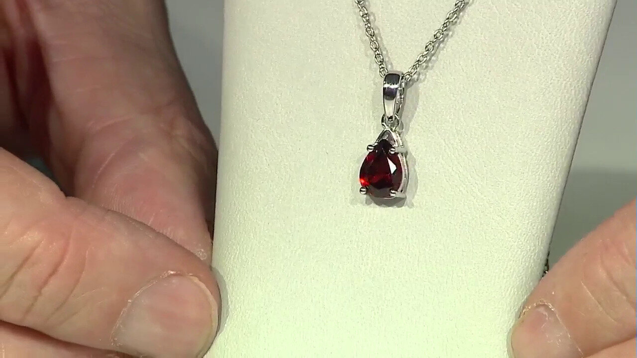 Video Indian Garnet Silver Necklace