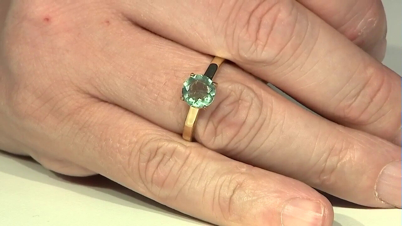 Video Green Fluorite Silver Ring