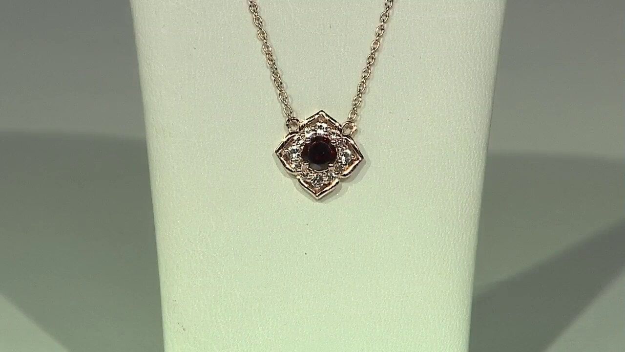 Video Garnet Silver Necklace