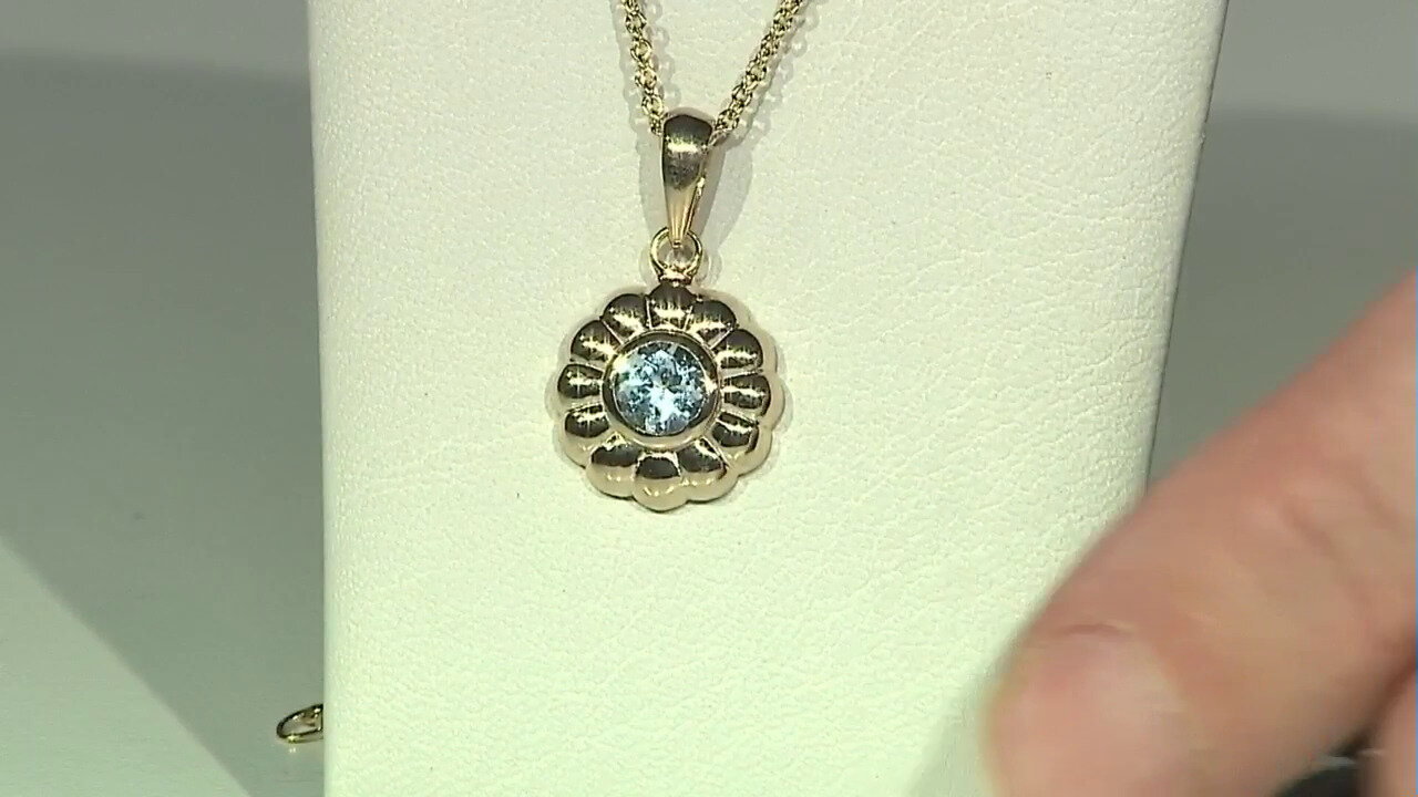 Video Collier en argent et Topaze bleu ciel