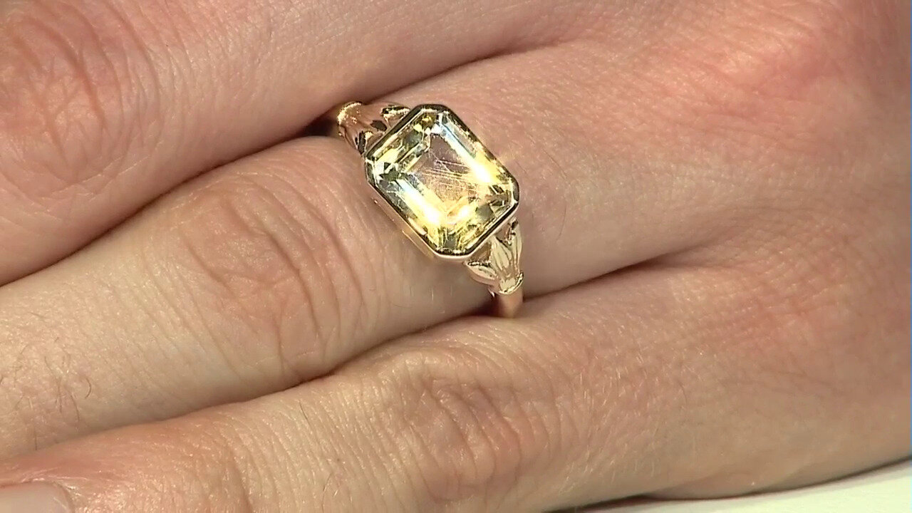 Video Gouden ring met een meerkleurige citrien (Adela Gold)