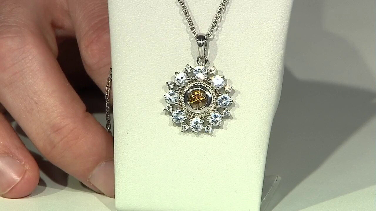 Video Colgante en plata con Zircón amarillo