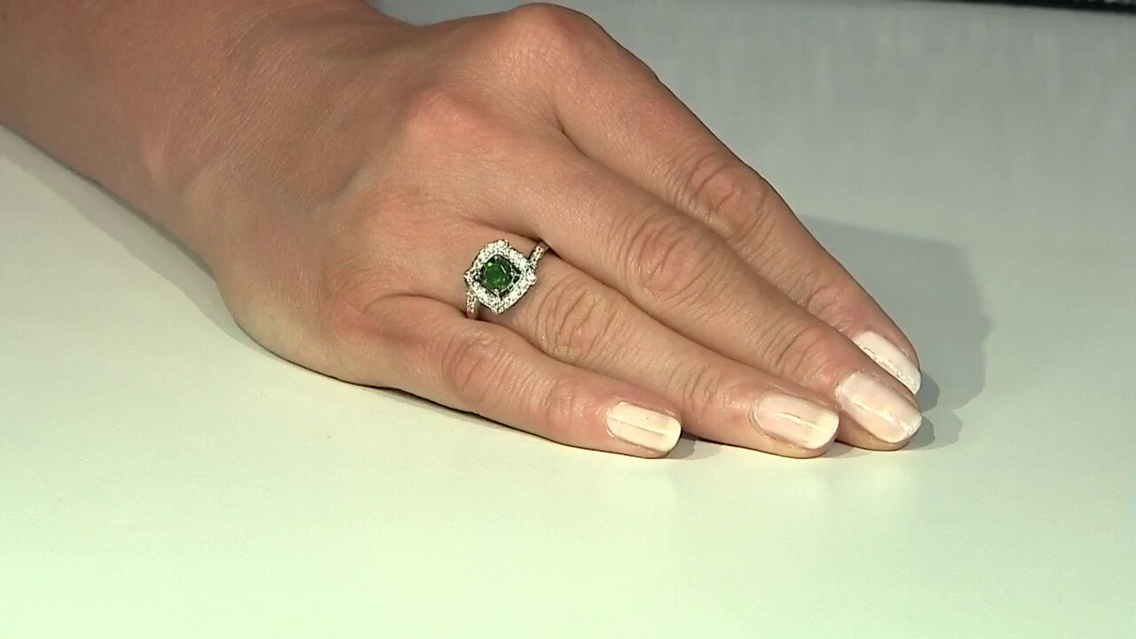 Video Russian Diopside Silver Ring