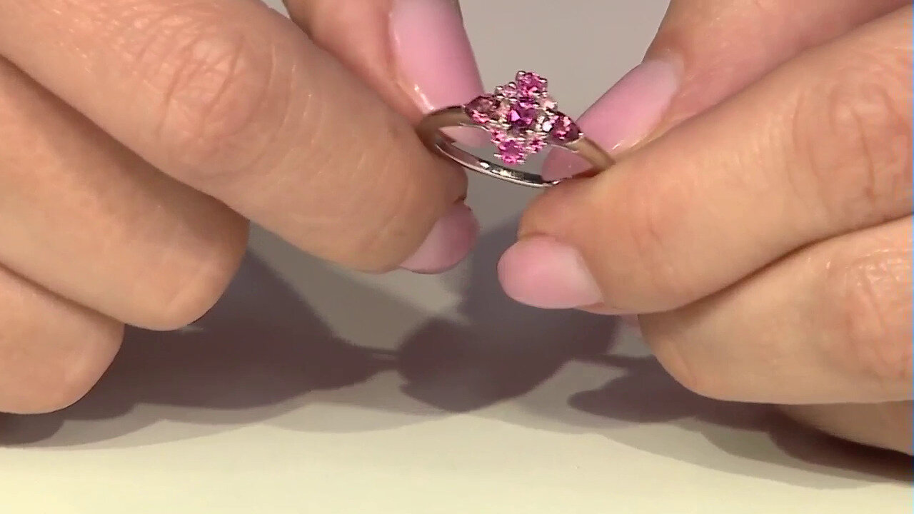 Video Bague en argent et Tourmaline rose du Brésil