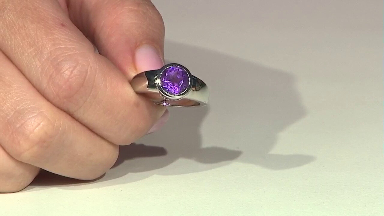 Video Bague en argent et Améthyste de Sibérie