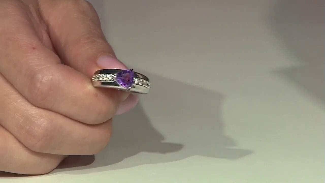 Video Siberian Amethyst Silver Ring