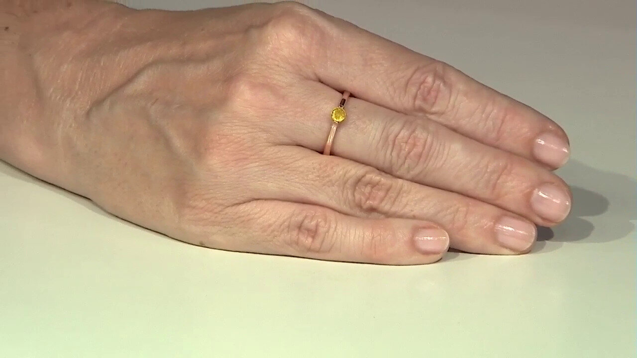 Video Madagascar Yellow Sapphire Silver Ring