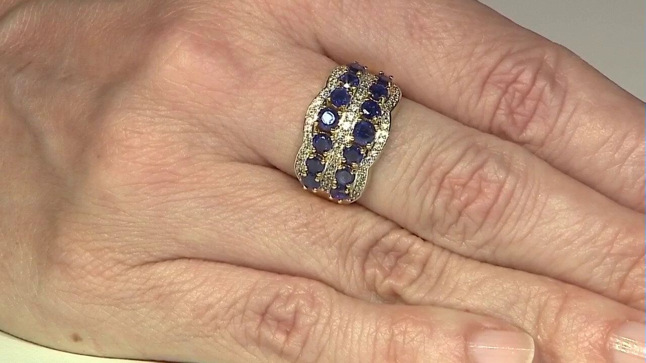 Video Madagascar Blue Sapphire Silver Ring