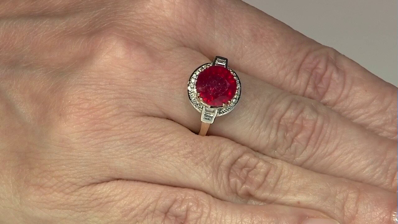 Video 9K Madagascar Ruby Gold Ring