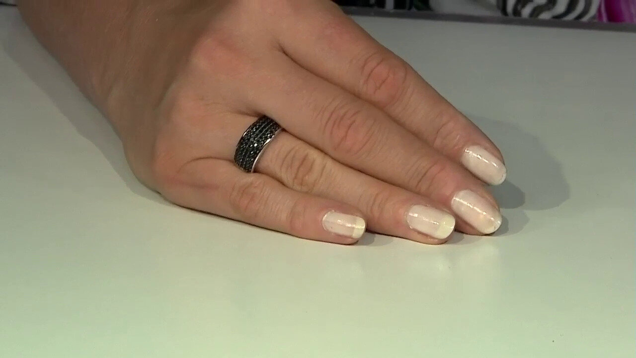 Video Bague en argent et Spinelle noir