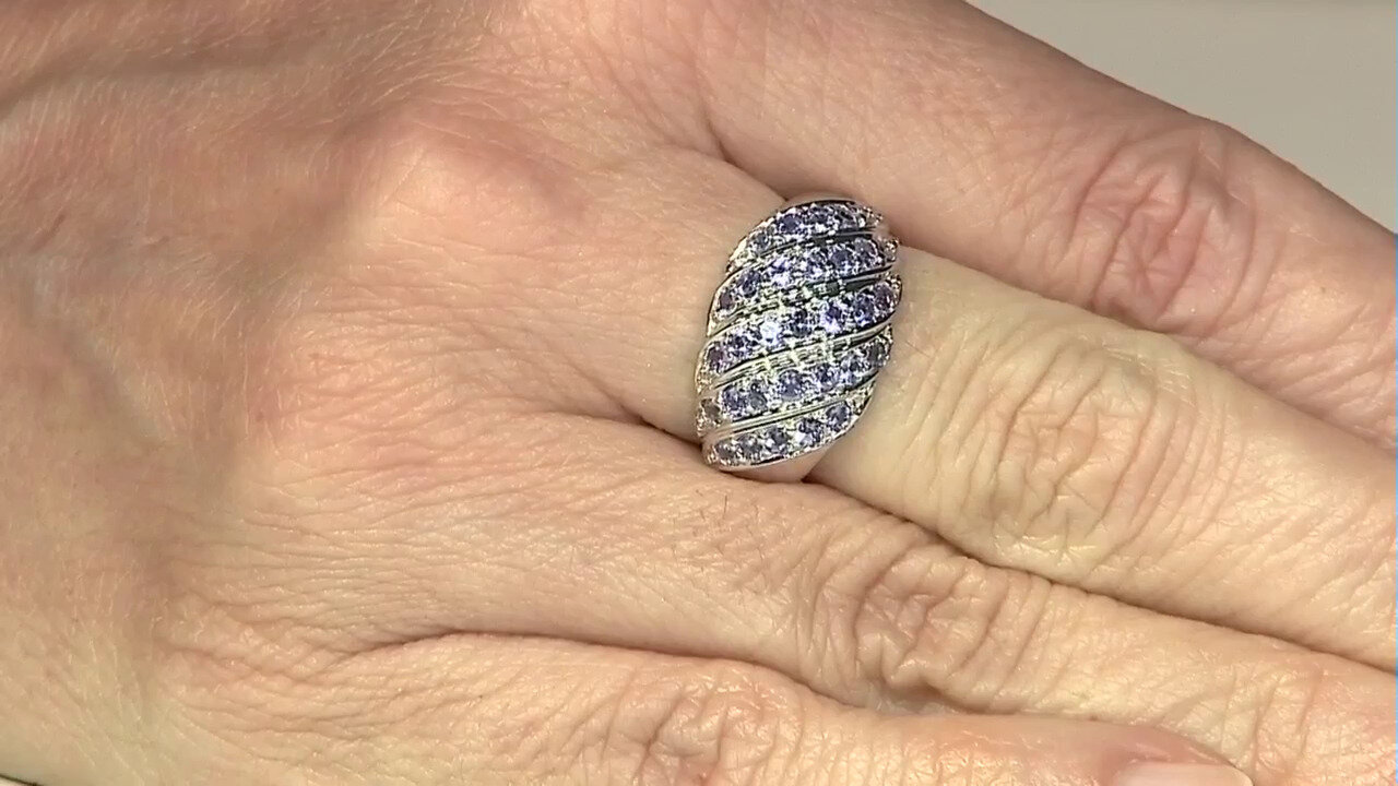 Video Tanzanite Silver Ring