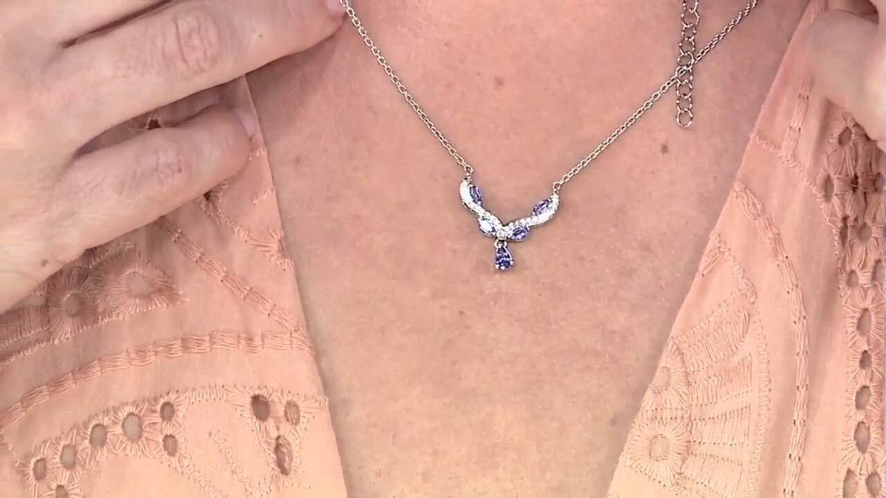 Video Tanzanite Silver Necklace