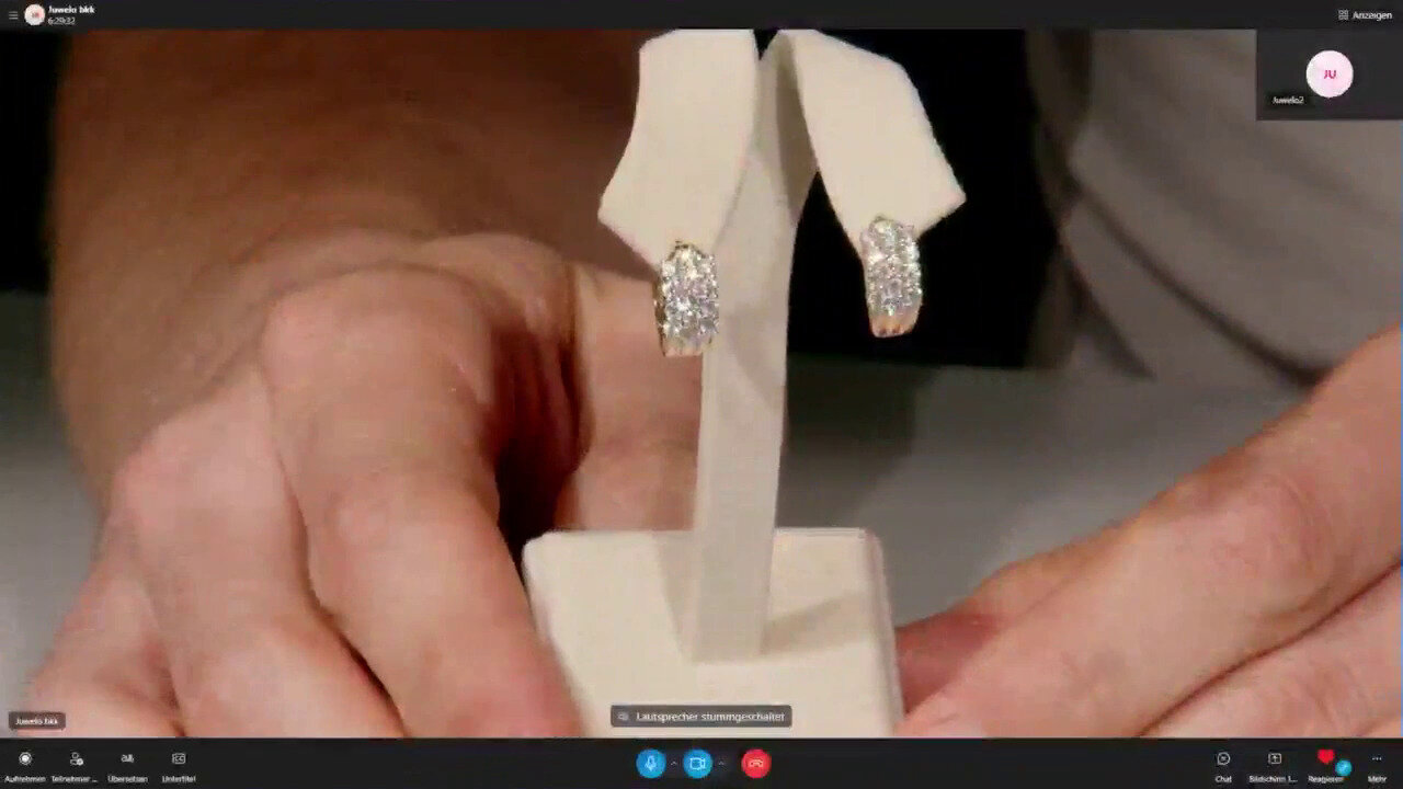 Video Boucles d'oreilles en or et Diamant VVS1 (G) (Annette)