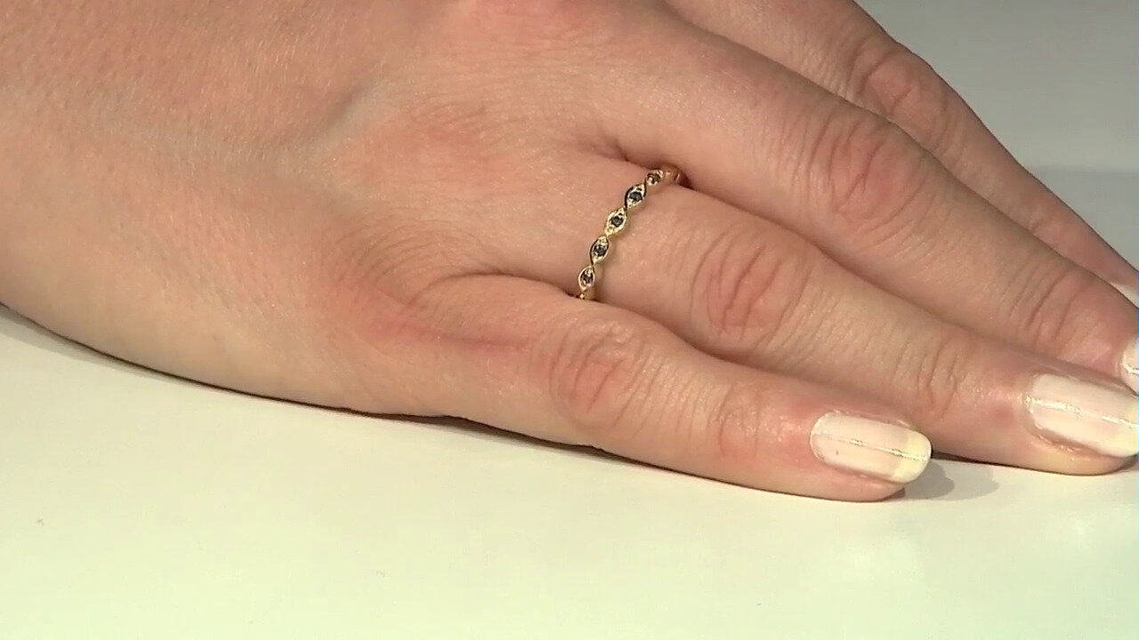 Video Anillo en plata con Zafiro azul