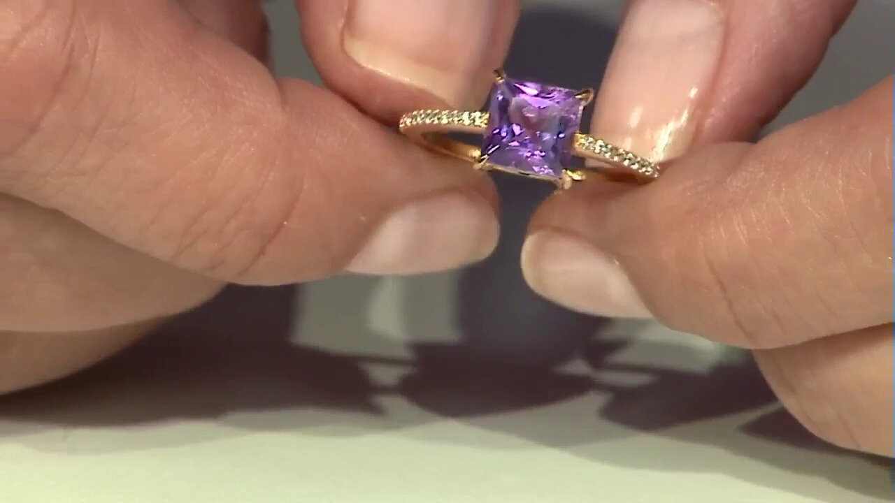 Video Uruguayan Amethyst Silver Ring