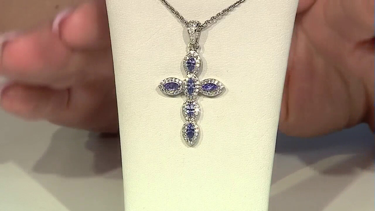 Video Tanzanite Silver Pendant