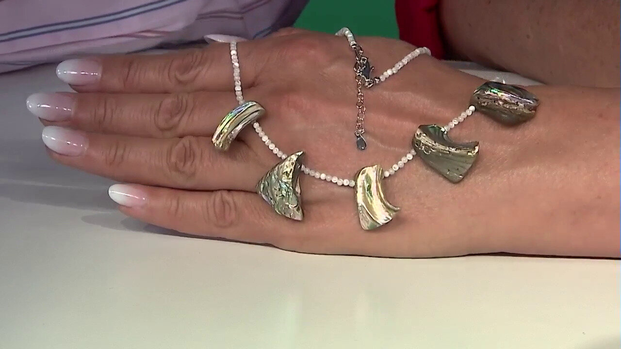 Video Collier en argent et Coquillage d'Abalone