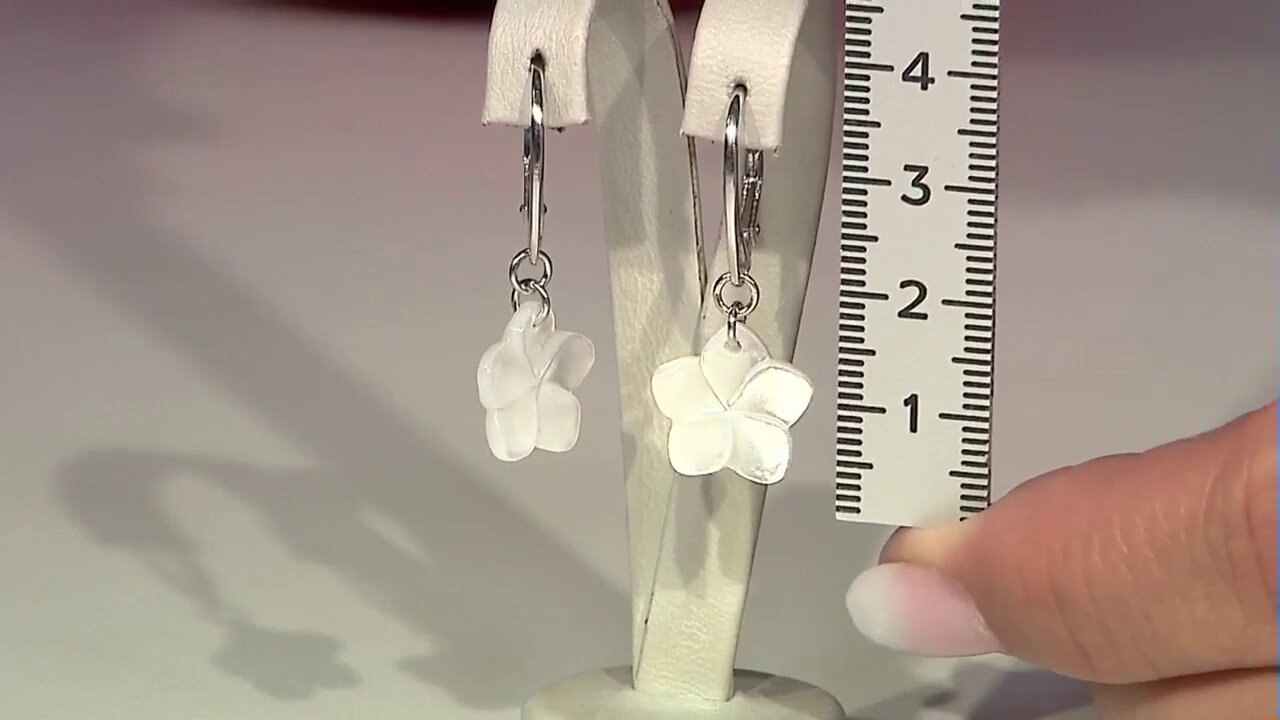 Video Mother of Pearl Silver Earrings